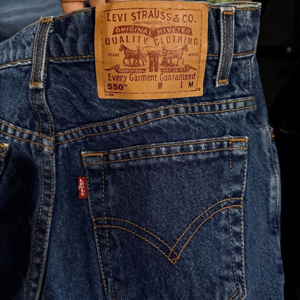 Levi's 550 Relaxed Fit Jeans Women 8 Pet M Blue Vintage Tapered Leg High Rise